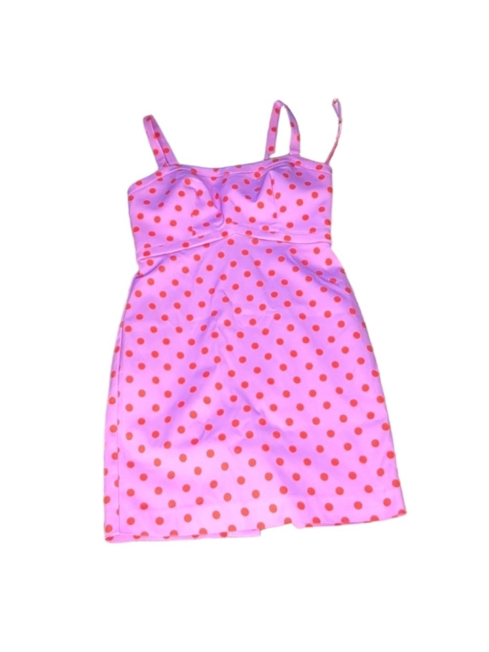 J.Crew Baxter Faille Pink Polka Dot Dress Y2K Twee Sheath Mini Size 2 - Picture 2 of 7